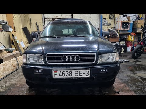 Видео: Установка китайских led ПТФ с wildberries на audi 80 b4