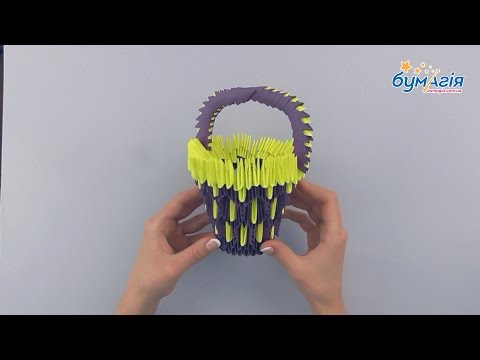 Видео: Модульное оригами • Корзинка • OM-6069