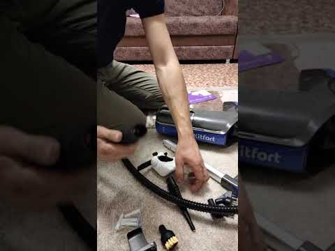 Видео: Обзор на вертикальный паровой пылесос "6 в 1" Kitfort KT-555