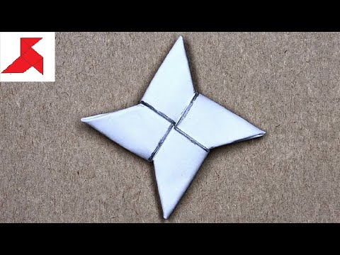 Видео: DIY 🥷🏻 Как сделать СЮРИКЕН НИНДЗЯ из ОДНОГО листа бумаги А4