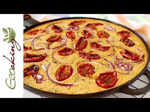 Видео: Нутово-кабачковая фарината с вялеными томатами / веган (постная) / gluten free / ПП