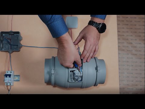 Видео: Подключение вентилятора TYPHOON через клеммную коробку