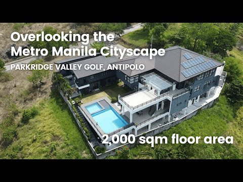 Видео: Вид на городской пейзаж Манилы │ Parkridge Estate Valley Golf, Антиполо