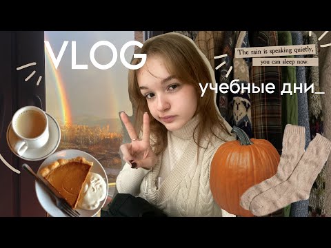 Видео: STUDY VLOG || учеба, подготовка к экзаменам, осеннее настроение, одноклассники, флюорография, осень