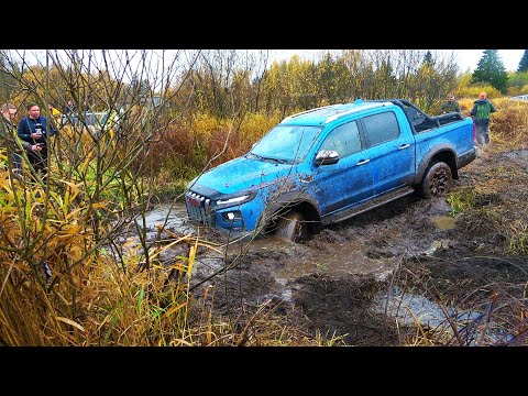 Видео: ПОПАДОС! Новый JAC T9 за грузовиком в болото?! Внедорожная экспедиция ГАЗ 66, Nissan Patrol, Sollers