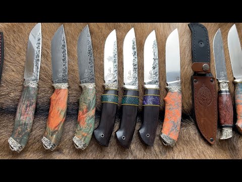 Видео: Обзор ножей по наличию. Кованые стали 9ХС и Х12МФ.