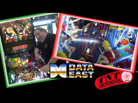 Видео: #1275 Data East Автомат для игры в пинбол GUNS AND ROSES - Также Williams GETAWAY - TNT Amusements