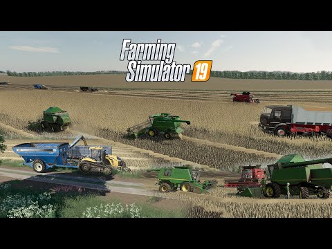 Видео: FS19 |Карта Кошмак| Начало большой уборки День 1 John Deere 9750STS W550i Case МАЗ FORD Fendt 930