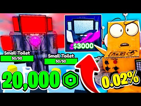 Видео: ВЫБИЛ УЛУЧШЕННОГО ТИТАН ТВМЕНА 0.02%! 20.000 РОБУКСОВ! 23 СЕРИЯ ROBLOX Toilet Tower Defense