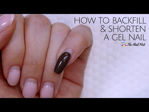 Видео: Как заполнить и укоротить гелевый ноготь
