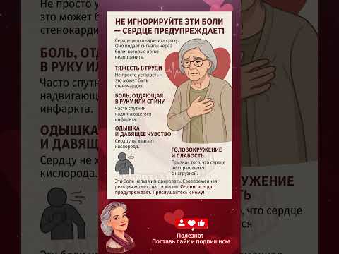 Видео: Не игнорируйте эти боли — сердце подаёт сигнал! 💓