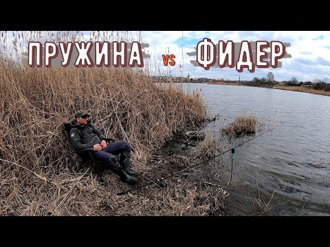 Видео: Фидер или пружина? Что лучше работает по весне?!