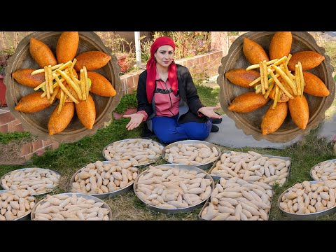 Видео: Жареный Булгур Киббе, я сделал более 400 штук! 😱😱