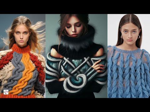 Видео: Модные женские вязаные свитеры 2025