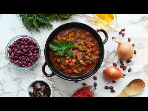 Видео: ОЧЕНЬ ВКУСНАЯ ФАСОЛЬ С ГРИБАМИ | Фасоль с грибами в томатном соусе | Как вкусно приготовить фасоль 🍲