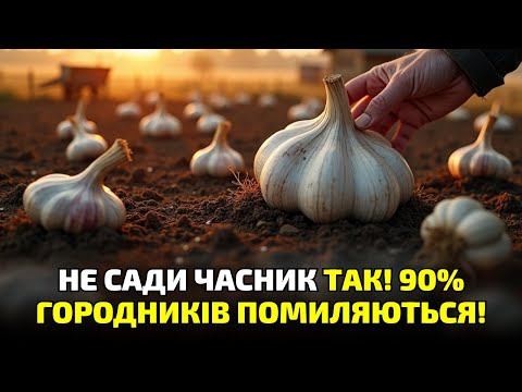 Видео: Чому ваш часник дрібний? Ви просто садите його неправильно – ось правда, яку приховують!