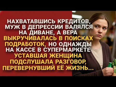 Видео: Пока муж лежал в депрессии от кредитов, жена искала заработок, но разговор на кассе...