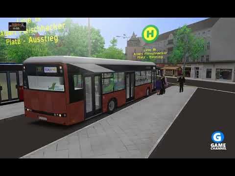 Видео: Omsi 2 "Baumgarten" Маршрут Nr.19 # (SOLARIS URBINO ELECTRIC)