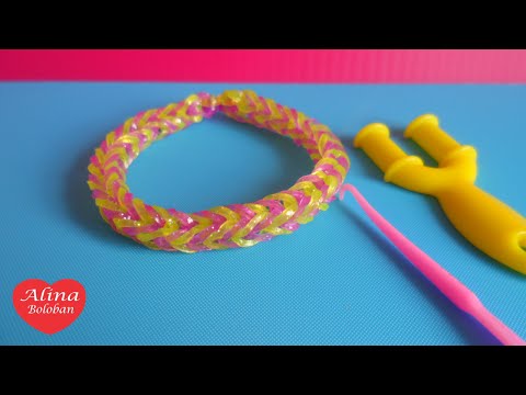 Видео: Браслет из Резинок " Рыбий Хвост " / Rainbow Loom Bands