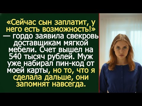 Видео: Муж гордо расплатился… моей картой. А свекровь аплодировала!