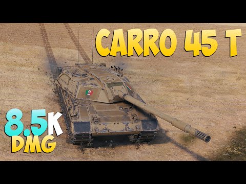 Видео: Carro 45 t - 7 Kills 8.5K DMG - Элегантный! - Мир Танков
