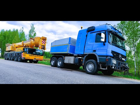 Видео: ACTROS TITAN . БАЛЛАСТНЫЙ ТЯГАЧ. ЭВАКУАЦИЯ КРАНА