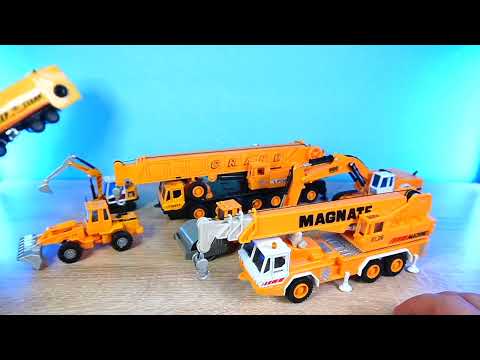 Видео: Строительная Техника и Грузовик Собираю Welly