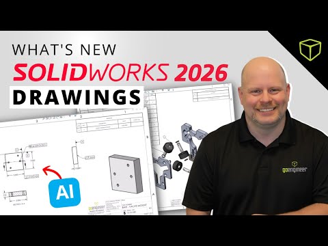 Видео: Что нового в SOLIDWORKS 2026: чертежи на основе ИИ и более интеллектуальные инструменты детализации