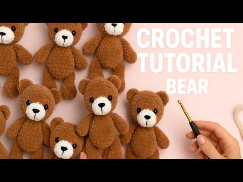 Видео: 🐻 Мастер-класс по вязанию крючком: Как сделать плюшевого мишку | Просто, шаг за шагом