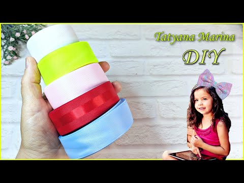 Видео: Яскраві весняні БАНТИКИ-МАЛЮКИ🎀🥰 Репсова стрічка 2.5 см🎀 bows rep ribbon