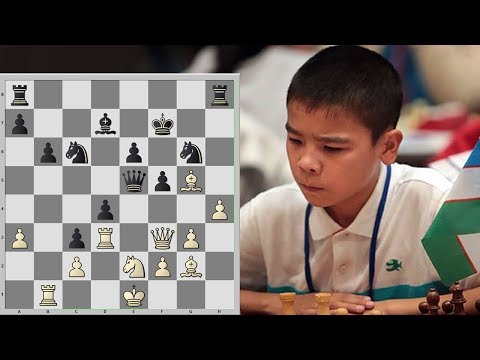 Видео: 16-летний узбек против Французской защиты. Вариант Винавера