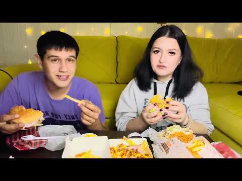 Видео: МУКБАНГ BURGER KING #food #funny #mukbang