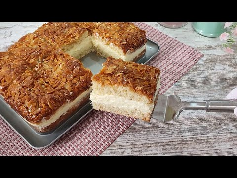 Видео: Знаменитый пирог "УКУС ПЧЕЛЫ". Тает во рту! Просто и очень вкусно! Bienenstich Kuchen