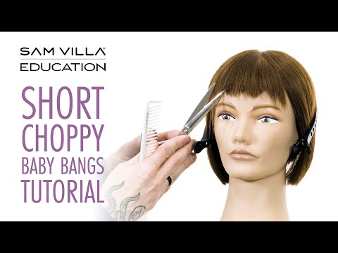 Видео: Как подстричь короткую челку, детскую челку, детскую челку или эффектную челку