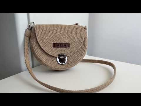 Видео: 🎥 Мастер-класс по пошиву сумки Crossbody (цвет крем-брюле) /сумка из шнура