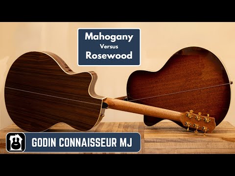 Видео: Godin Connoisseur MJ Mahogany Versus Rosewood Demo от Роджера Шмидта