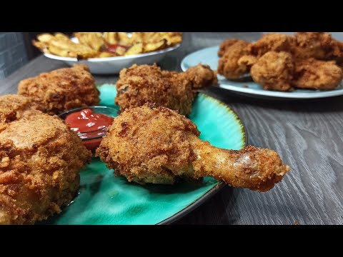 Видео: KFC тооктору // Курица как в KFC // Тоок этин даамдуу бышыруу.