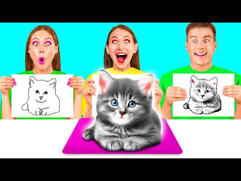 Видео: Кто Лучше Нарисует Предмет, Получит Его | Творческая Арт-Битва от Fun Teen