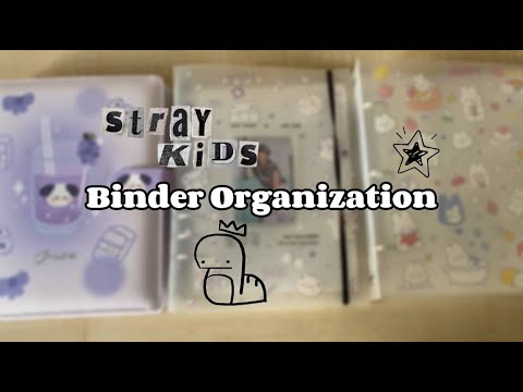 Видео: ❀binger organization/ организация биндера stray kids❀