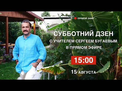 Видео: Субботний дзен с мастером Сергеем Бугаевым
