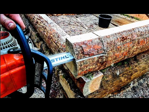 Видео: Самый лёгкий и быстрый угол. Новая изба в лесу. Основные моменты по срубу.