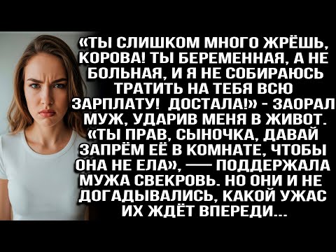 Видео: «Ты много жрёшь, корова! Ты беременная, а не больная, достала!» — заорал муж, ударив меня в живот...