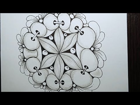 Видео: Рисуем мандалу, даже если у вас нет циркуля.