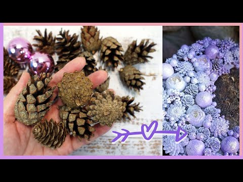 Видео: Невероятный эффект градиента! Зимний декор DIY | Incredible gradient coloring effect DIY