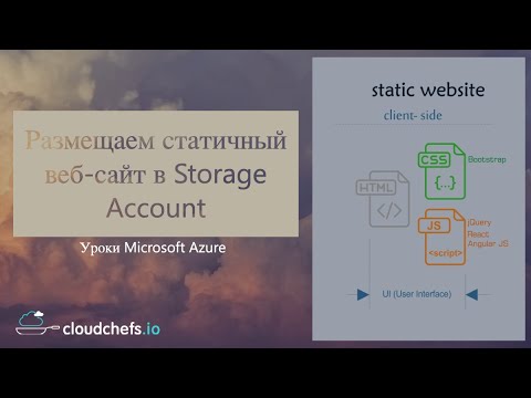 Видео: Уроки Microsoft Azure - Размещаем статичный веб-сайт в Azure Storage Account