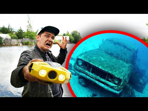 Видео: Погрузили подводный дрон на дно и нашли затонувший автомобиль!