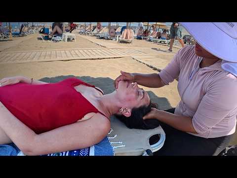 Видео: Феноменальный пляжный массаж головы 😴