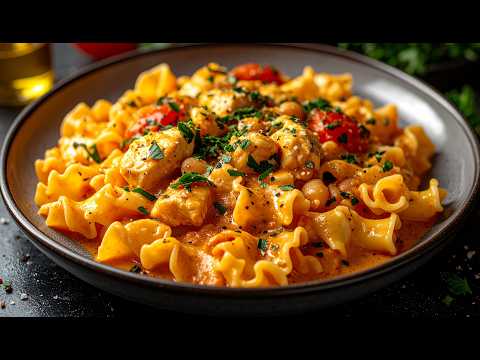 Видео: Невероятно вкусная паста с курицей за 15 минут! Самый простой рецепт ужина!