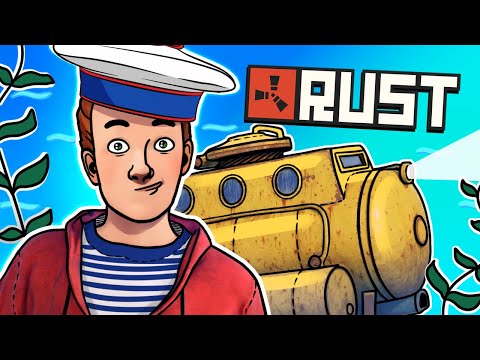 Видео: МОРСКИЕ ВОЛКИ НА БАЗЕ ПОД ВОДОЙ! - RUST #RUST