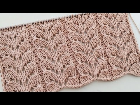 Видео: 🔝 Один из самых лёгких и простых вертикальных ажурных узоров спицами